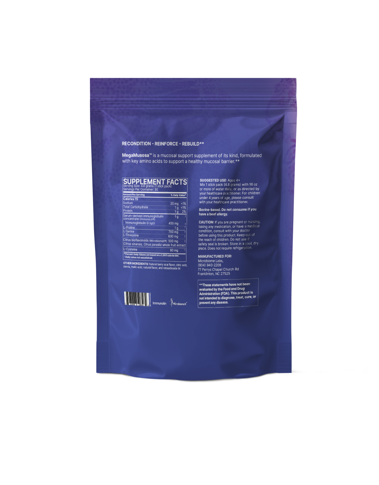 MegaMucosa Stick Packs | Microbiome Labs